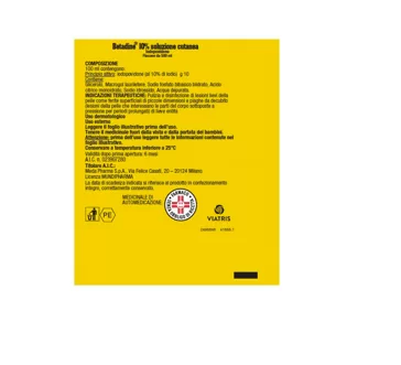 BETADINE 10% SOLUZIONE CUTANEA 1 FLACONE HDPE DA 500 ML - immagine 2